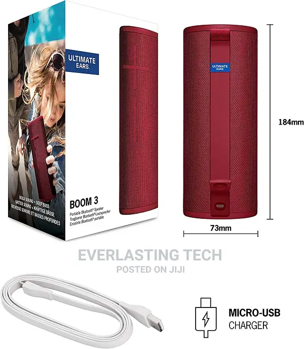 Logitech Ultimate Ears Boom 3 Wireless Bluetooth Speaker