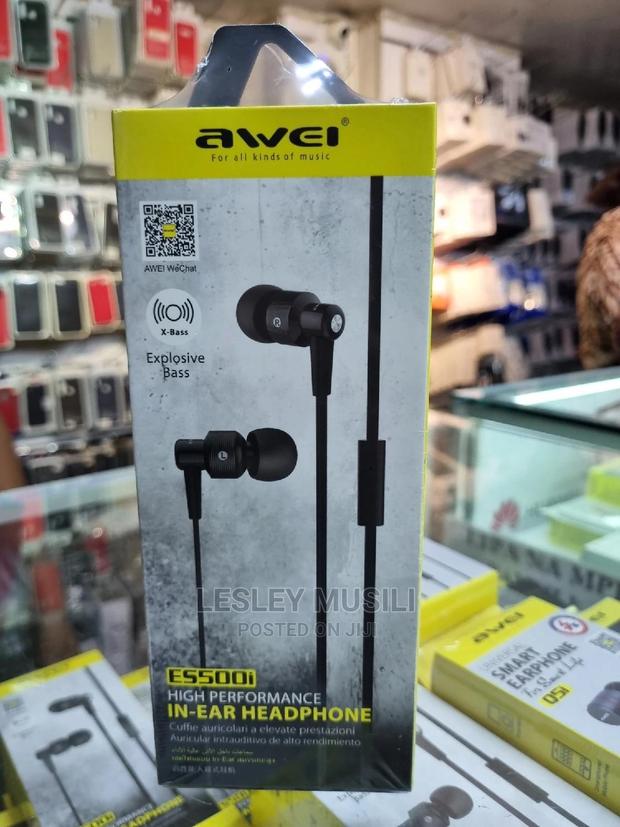 Awei Es500i - In-Ear Earphone With Mic - - thumbnail 2