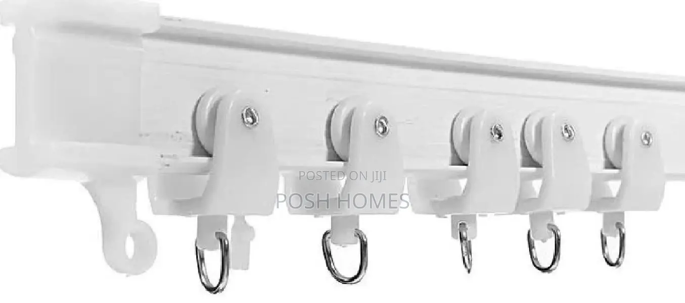 1M Straight PVC Curtain Rails