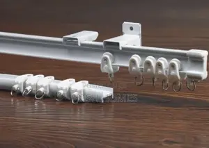 1M Straight PVC Curtain Rails