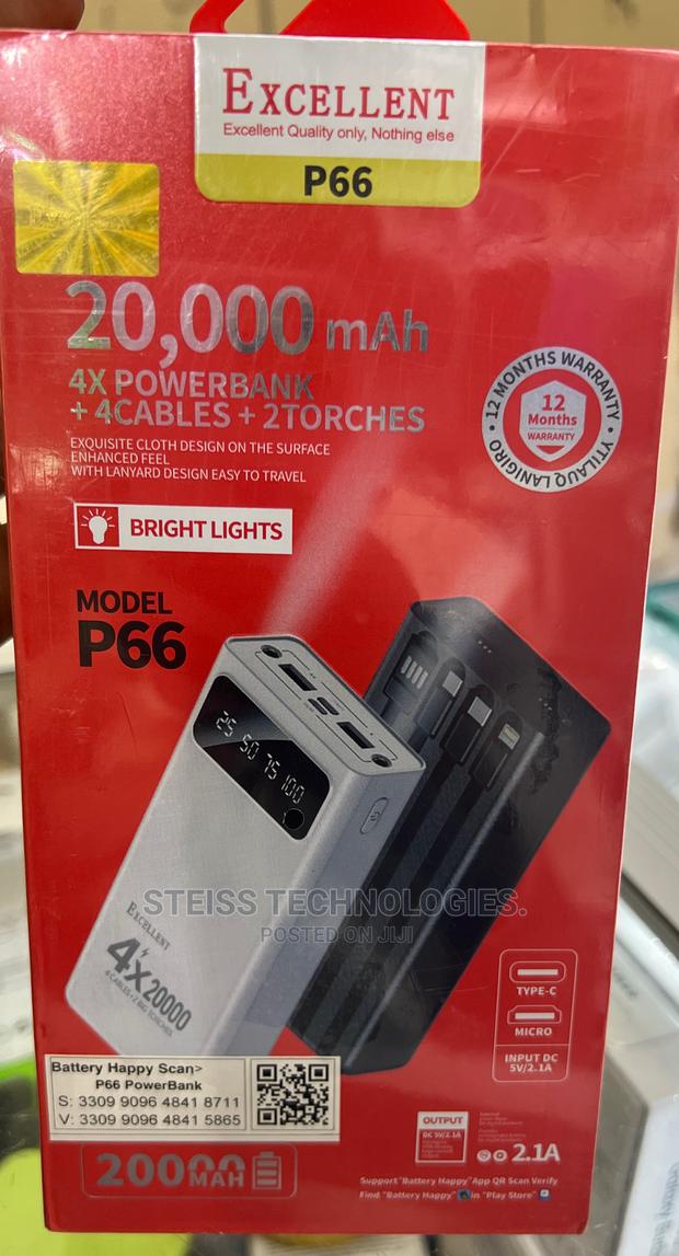 20000mah Ex. Powerbank P66 - thumbnail 2