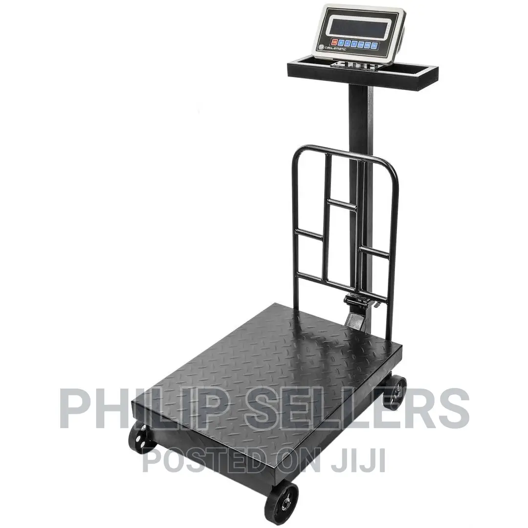 Industrial Scale With 45x60 Cm Platform 500 Kg With Wheels