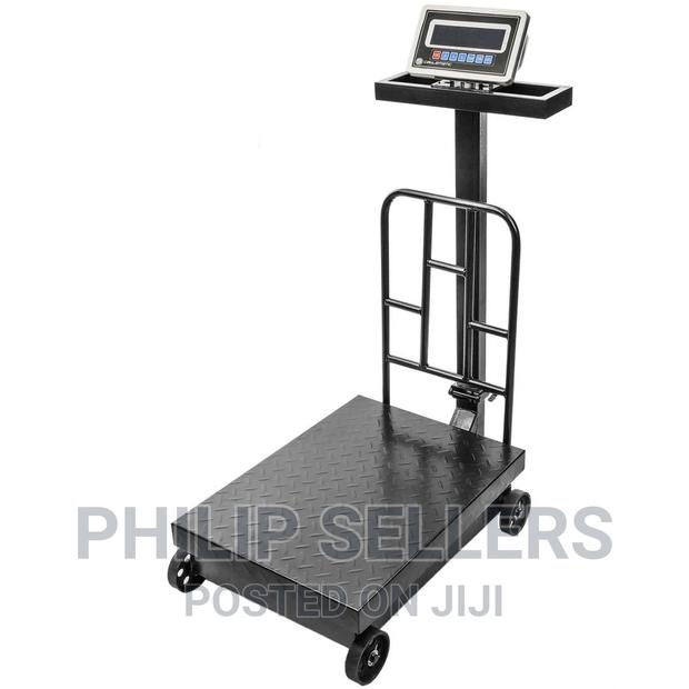 Industrial Scale With 45x60 Cm Platform 500 Kg With Wheels