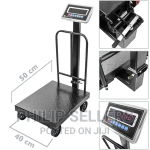 Industrial Scale With 40x50 Cm Platform 200 Kg With Wheels