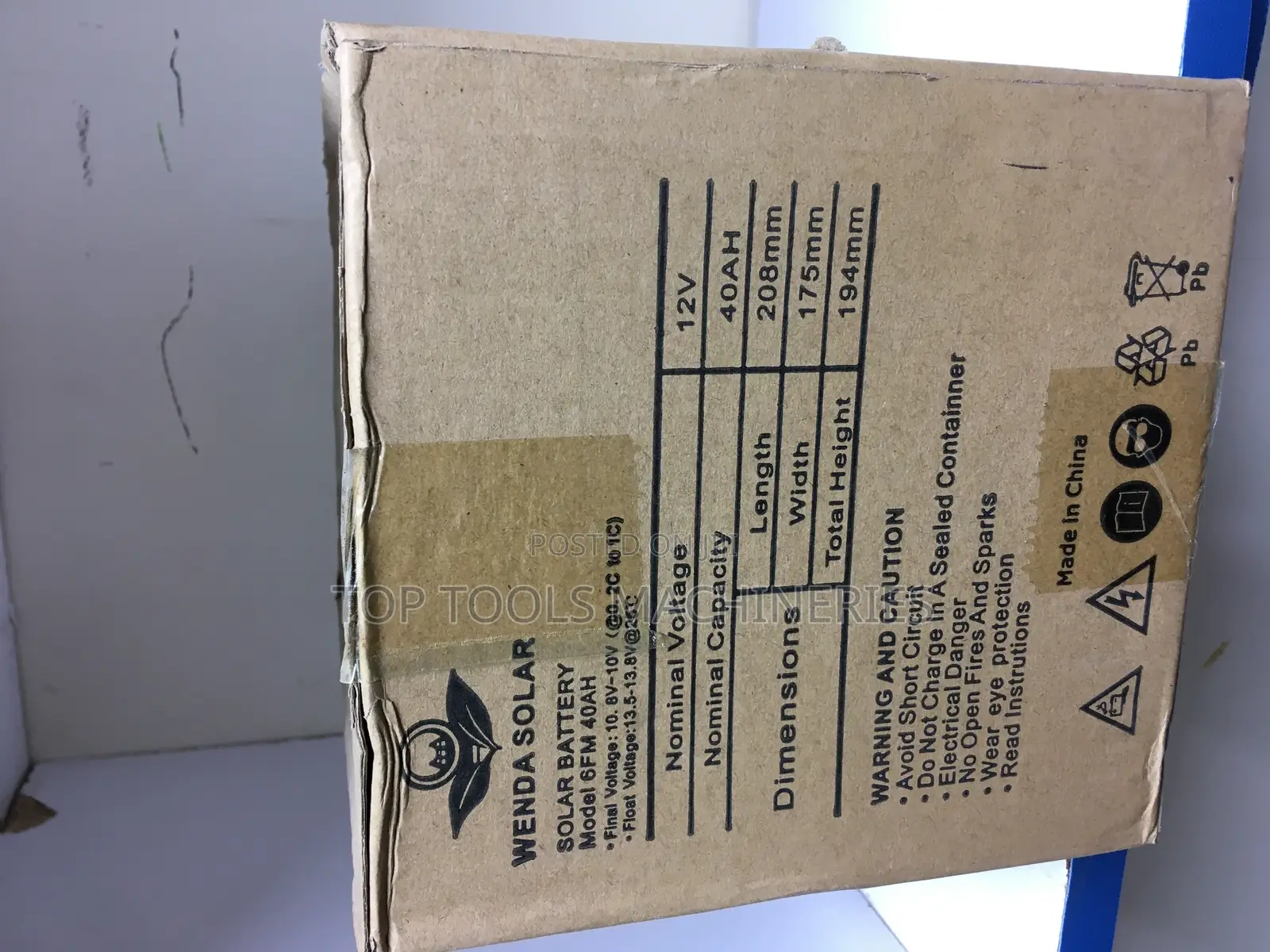 WENDA 12v/40ah Rechargeable Battery