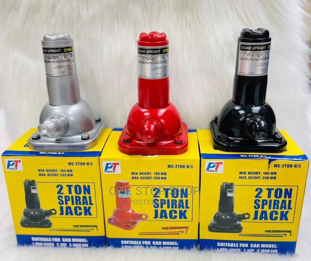 Brand New 2ton Spiral Jack (Red or Black )