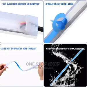 2pcs Led Drl Flexible Waterproof Strip Headlight Light