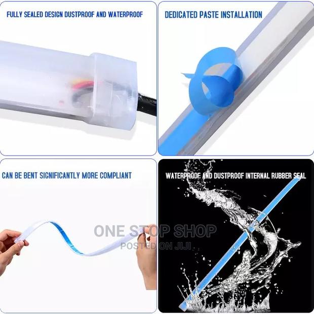 2pcs Led Drl Flexible Waterproof Strip Headlight Light - thumbnail 3