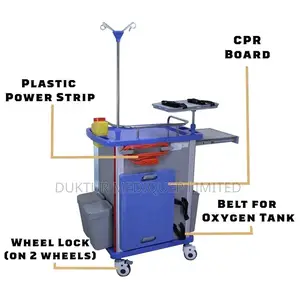 Medical Crash Cart For Hospital - Emergency Rolling Cart