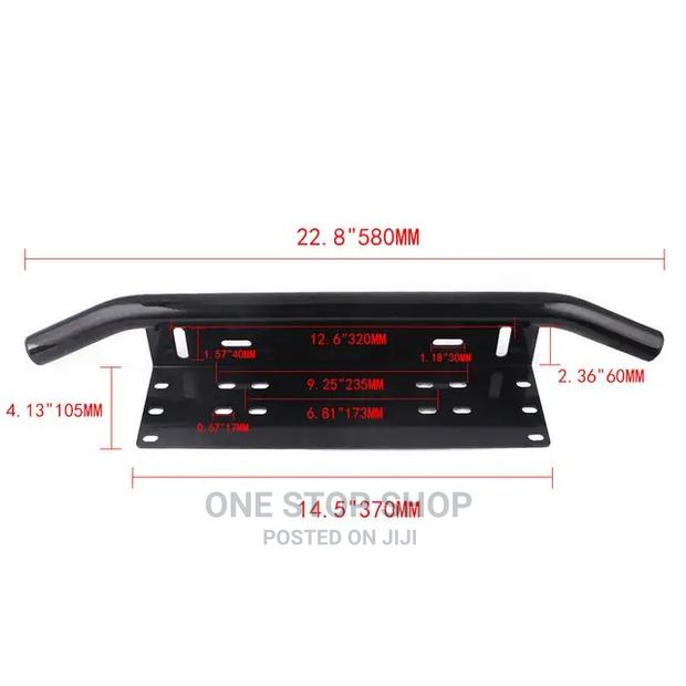 Universal Auto Bullbar Front Bumper License Plate Mount - thumbnail 3
