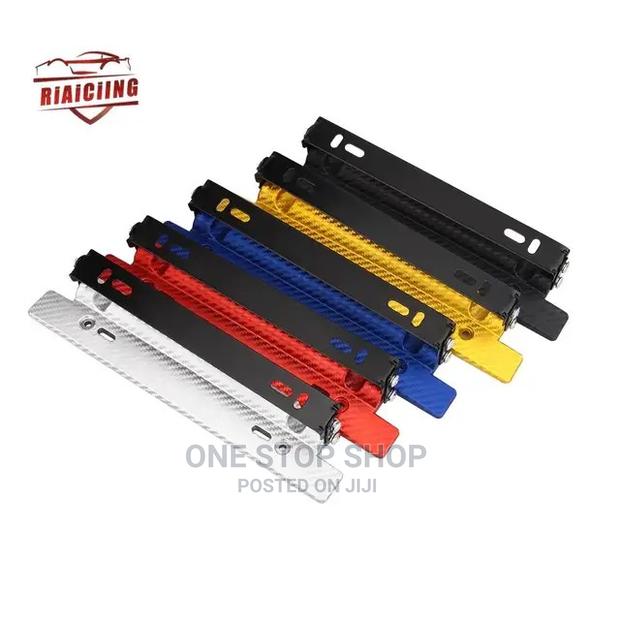 Universal Carbon Fiber Style Adjustable Bike/Car Plateholder