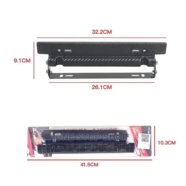 Carbon License Plate Number Plate Metallic Mount