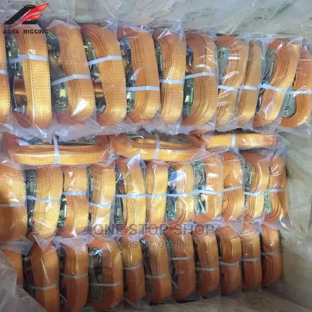 Heavy Duty Cargo Lashing Belts Ratchet Tie Down Straps