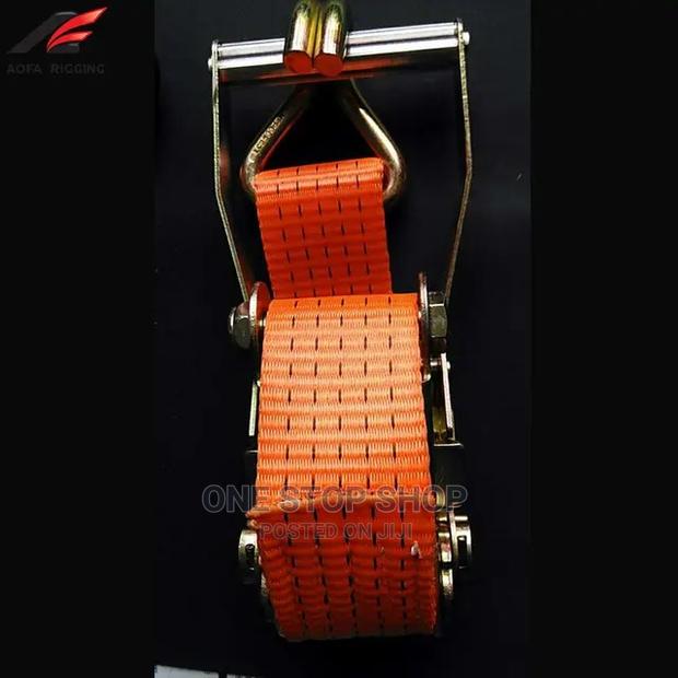 10m Orange Ratchet Strap Tie Down - thumbnail 4