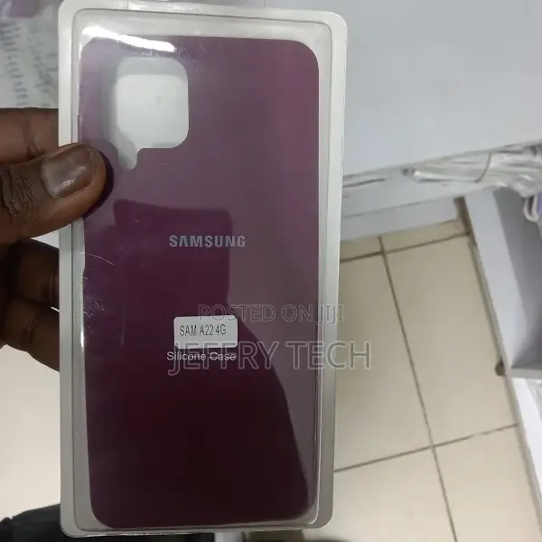 Silicone Samsung A22 Case Red Wine