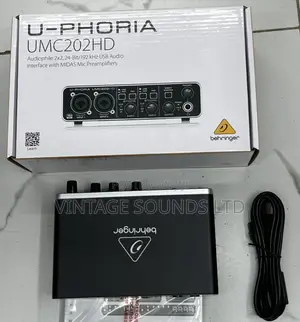 2channel Behringer Umc 202 Hd Studio Soundcard