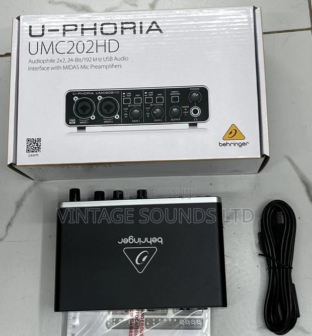 2channel Behringer Umc 202 Hd Studio Soundcard - thumbnail 2