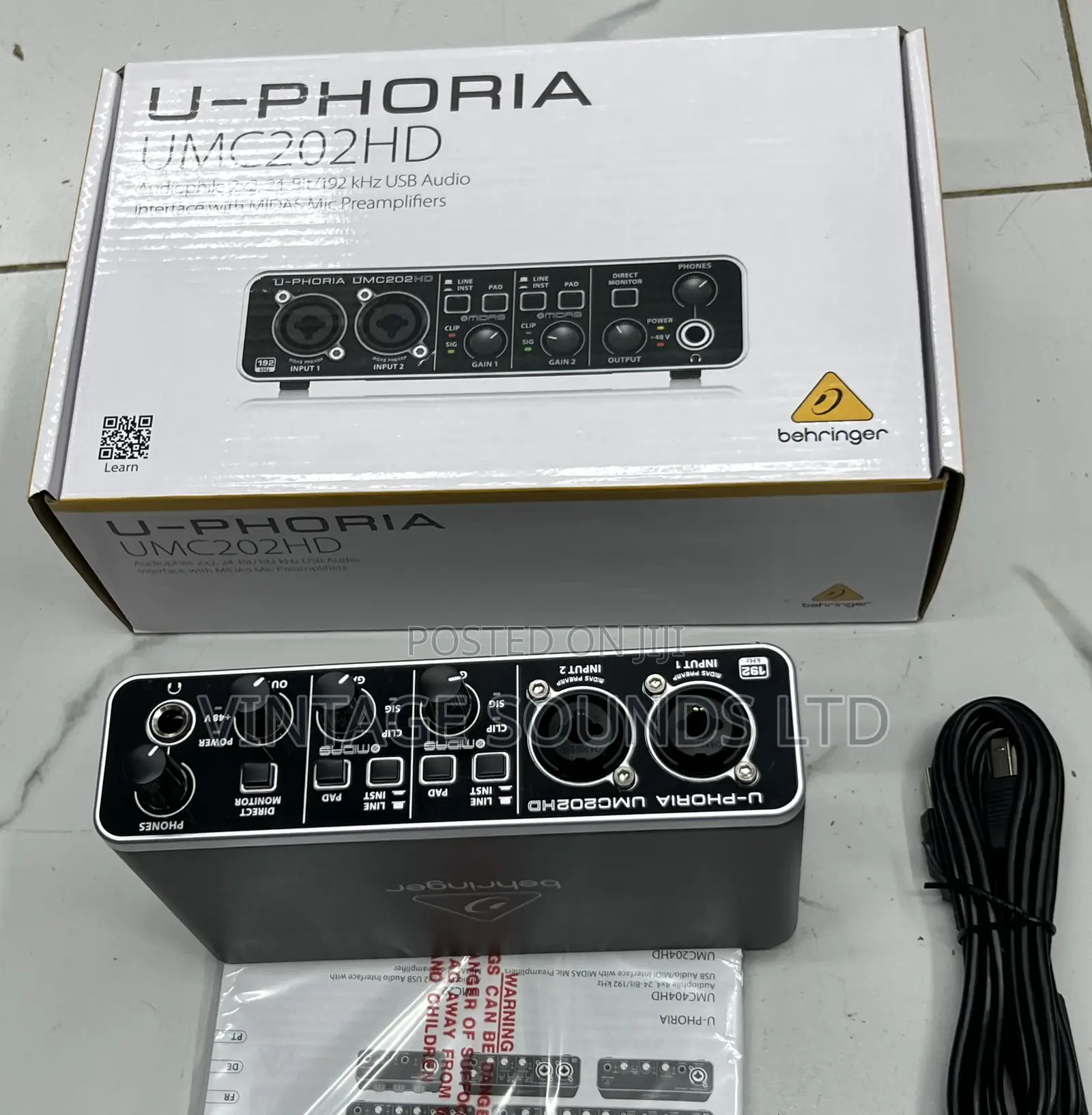 Behringer Umc202 Hd Soundcard/ Audio Interface