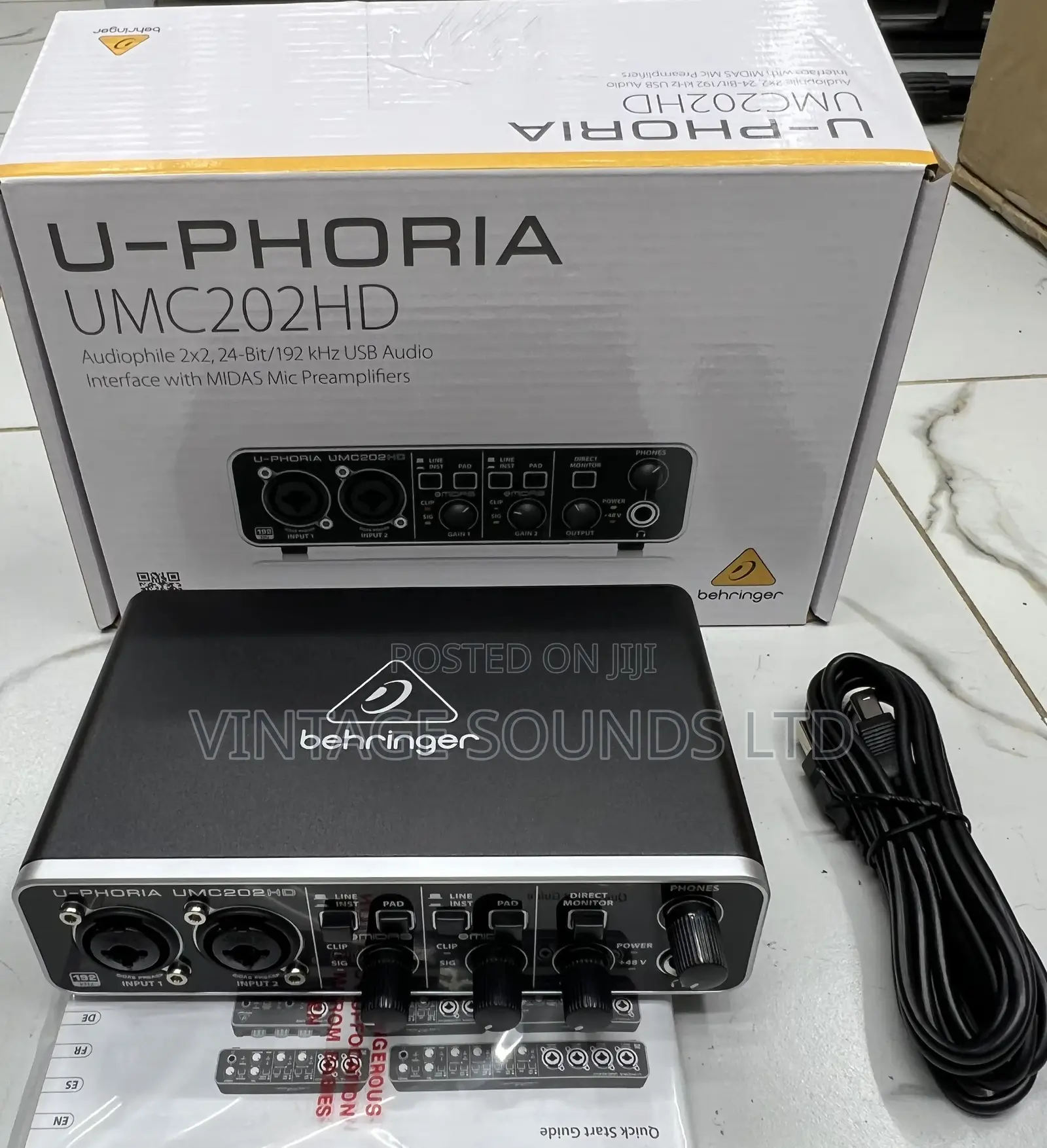 2ch Behringer Umc202hd Soundcard