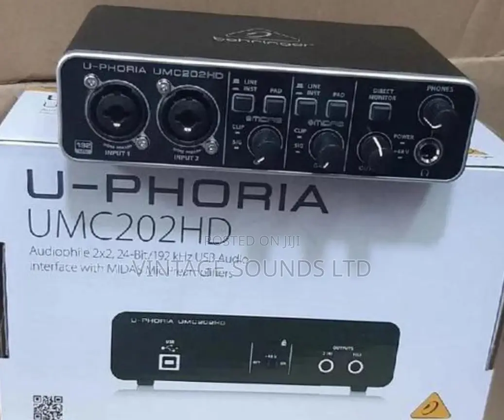 Behringer Uphoria Umc202hd Studio Soundcard Interface