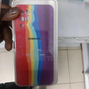Rainbow Phone Back Cover for Samsung Galaxy A22 (Soft, Rainb - thumbnail 2