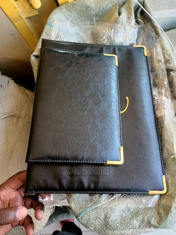 Leather Menu Holders With A4/A5 Nylon Pouches - main view