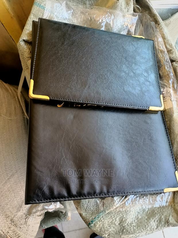 Leather Menu Holders With A4/A5 Nylon Pouches - thumbnail 3