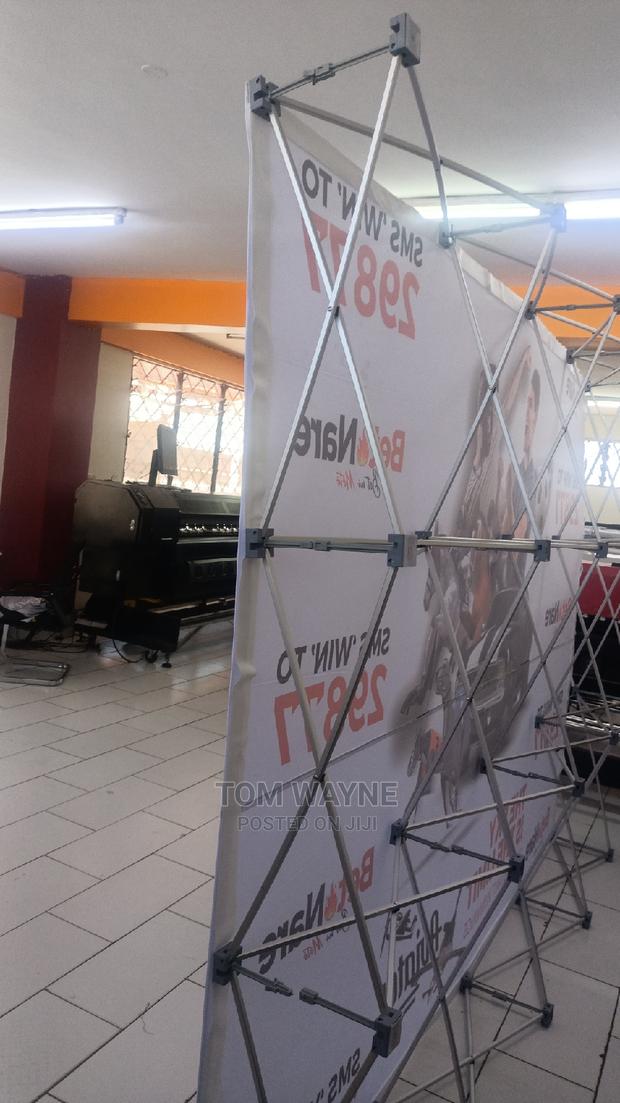 Backdrop Banner, Foldable Stand Printed on Strong Fabric - thumbnail 3