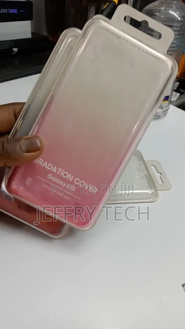 Cover Case for Samsung Galaxy A10 - Pink/Clear