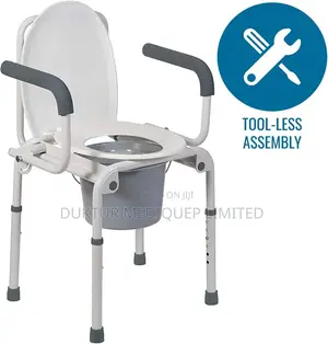 Portable Toilet, Deluxe Commode Chair, Drop Arm Commode