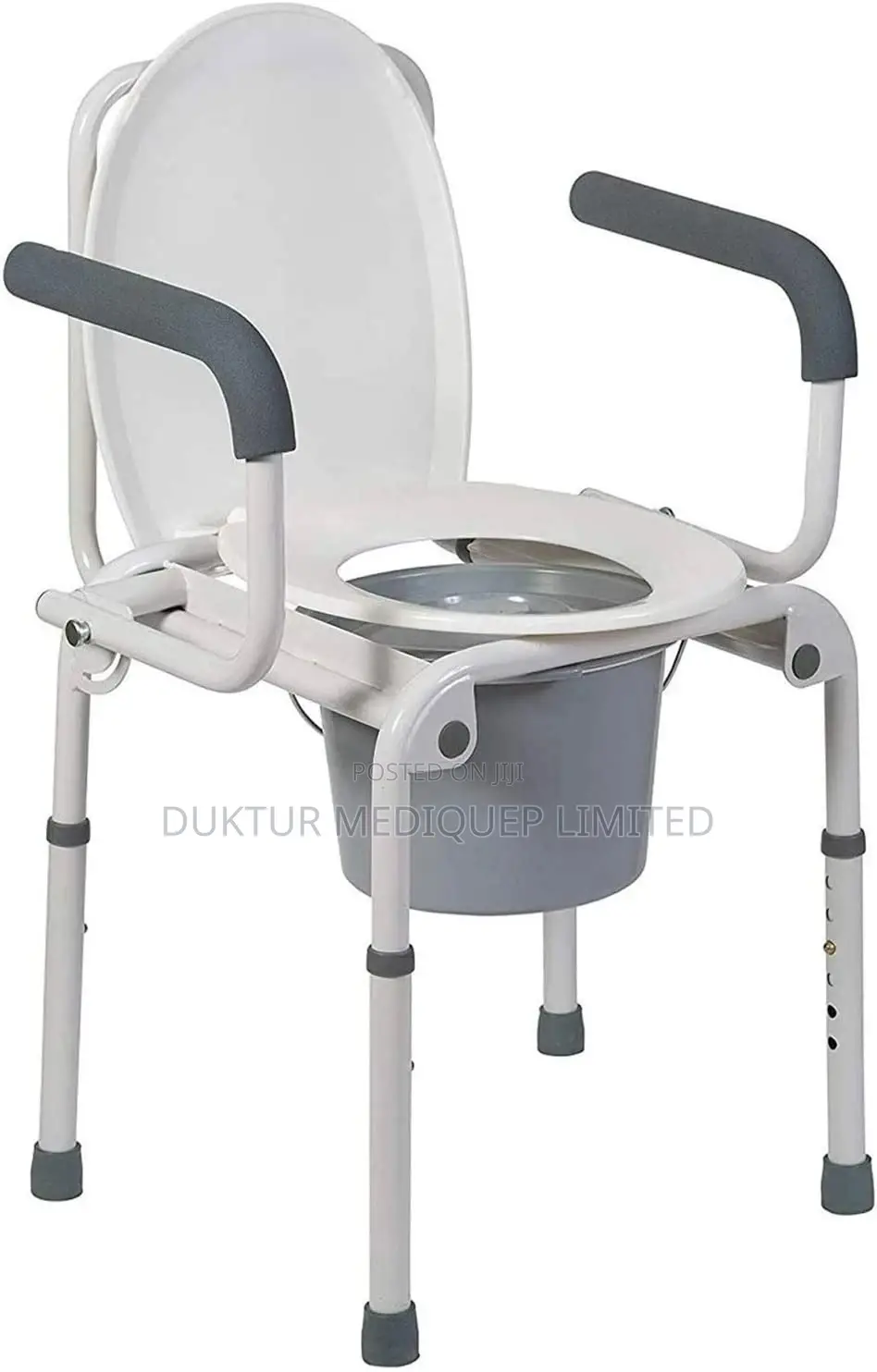 Portable Toilet, Deluxe Commode Chair, Drop Arm Commode