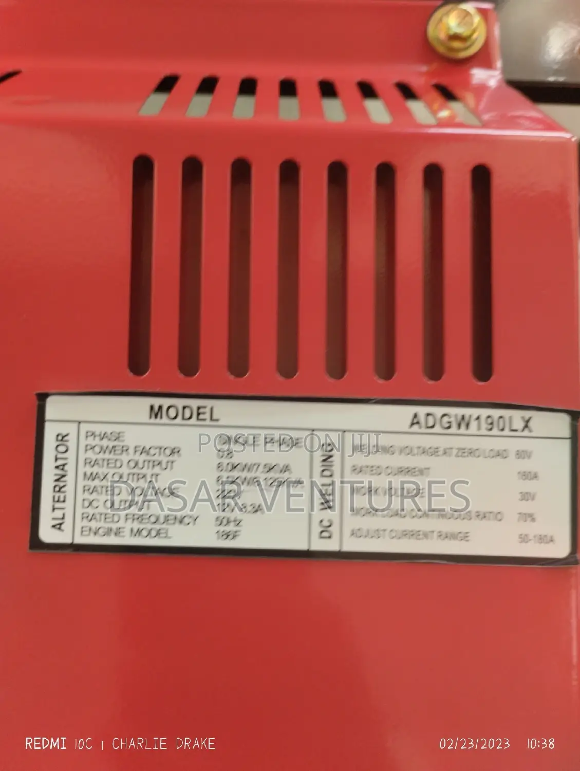 Aico Welder Generator 8kva/ 160amps
