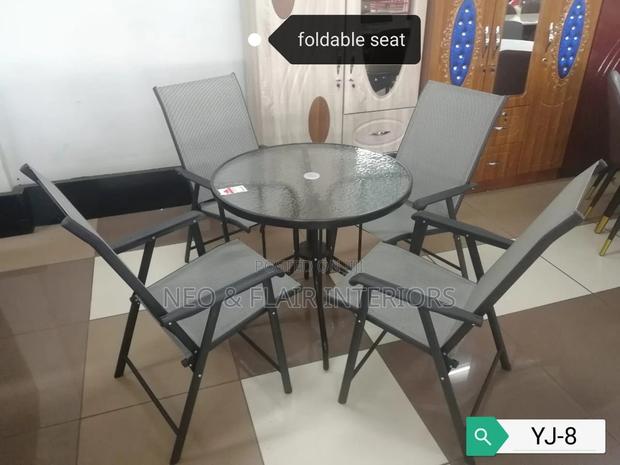 Balcony Set With Foldable Chairs - main view