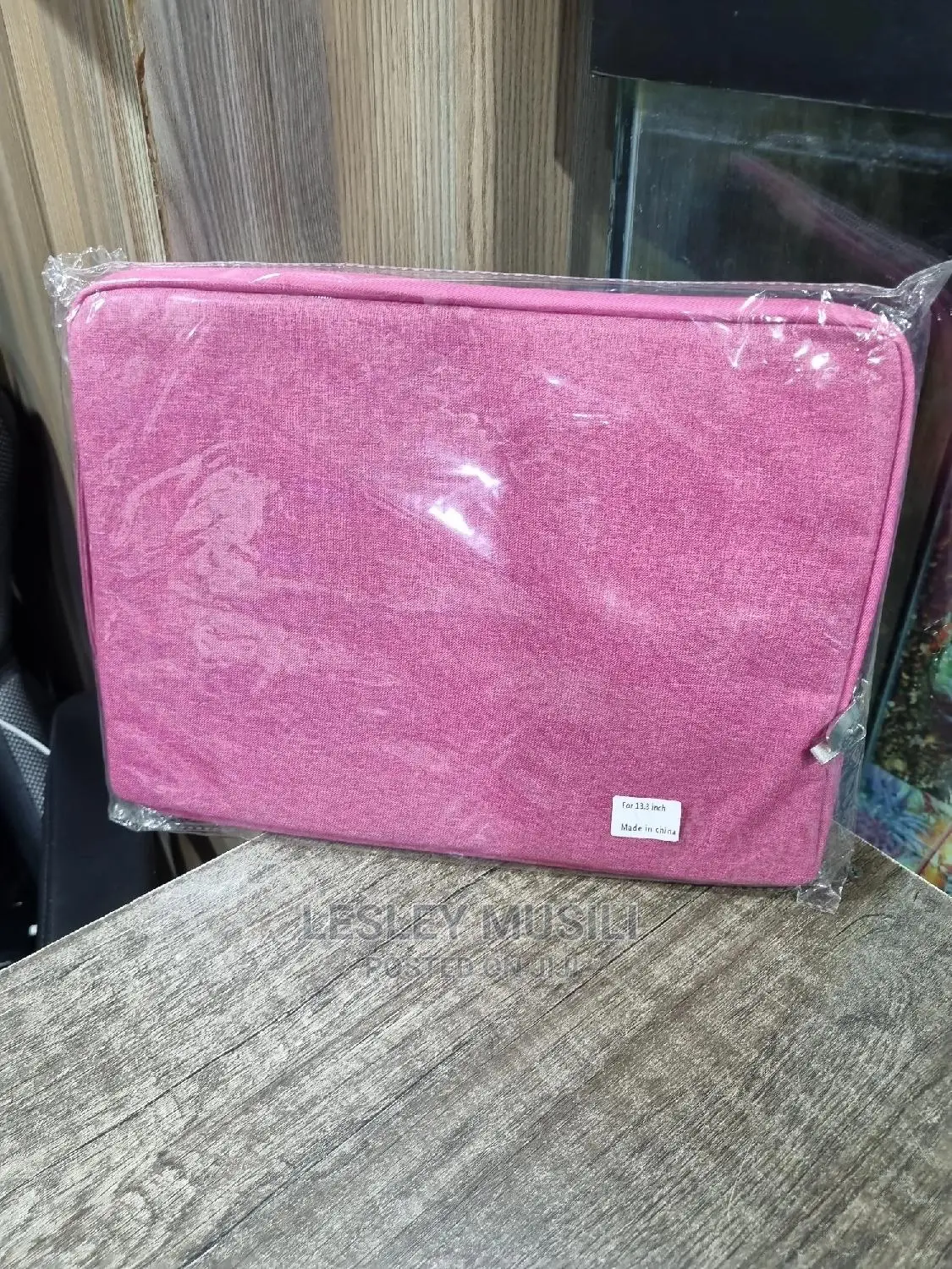 Zipper Laptop Sleeve (Pink)