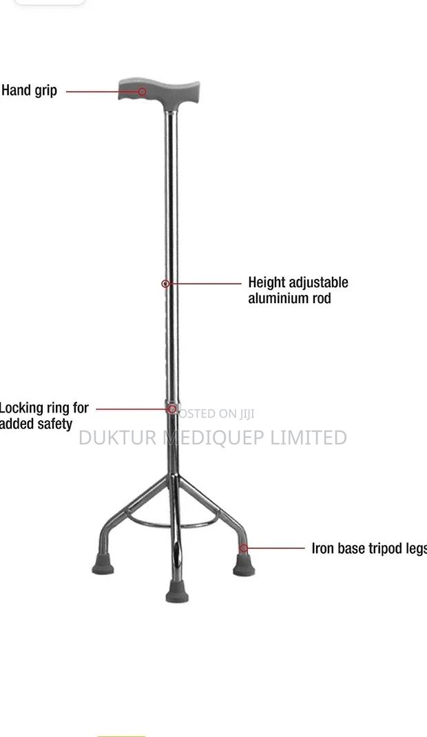 Quadi Stick/ Leg Height-adjustable, Quadripod Walking Stick - main view