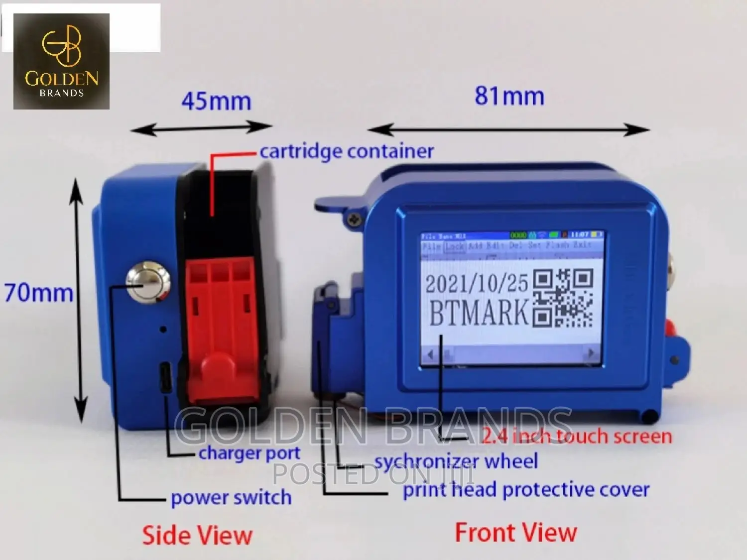 Handheld Inkjet Printer for Products