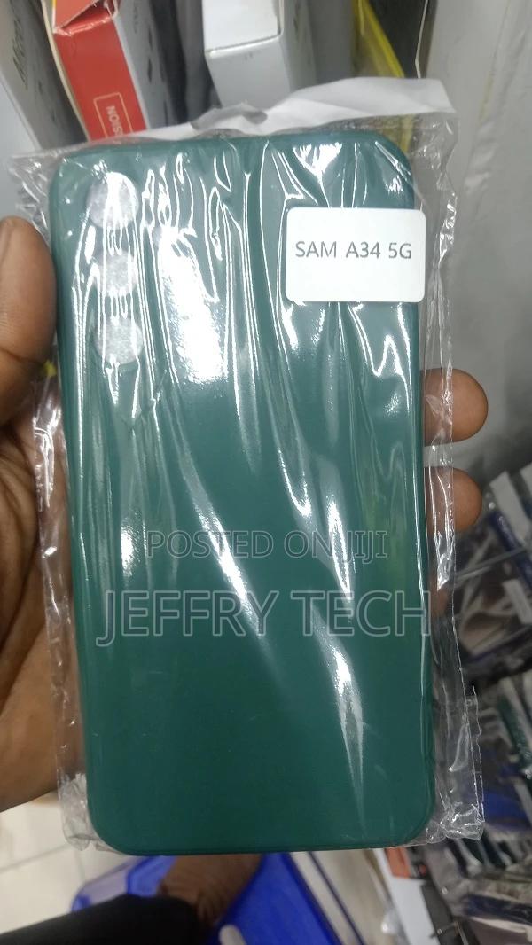 Black Soft Silicone Case - For Samsung Galaxy A34 5G - main view