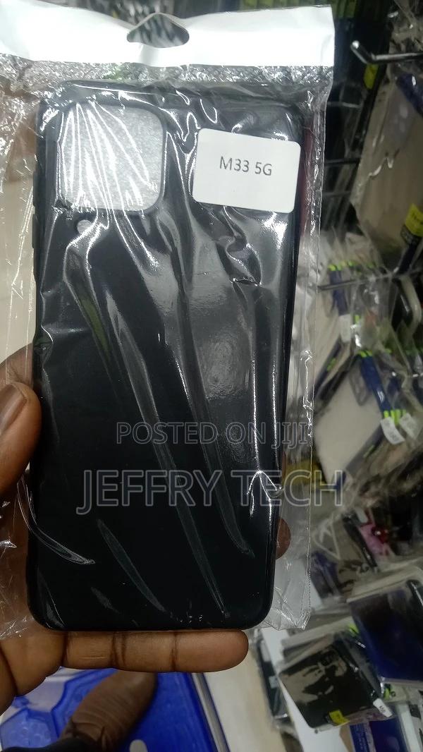 Back Case Silicon Samsung Galaxy M33 5G Black - main view