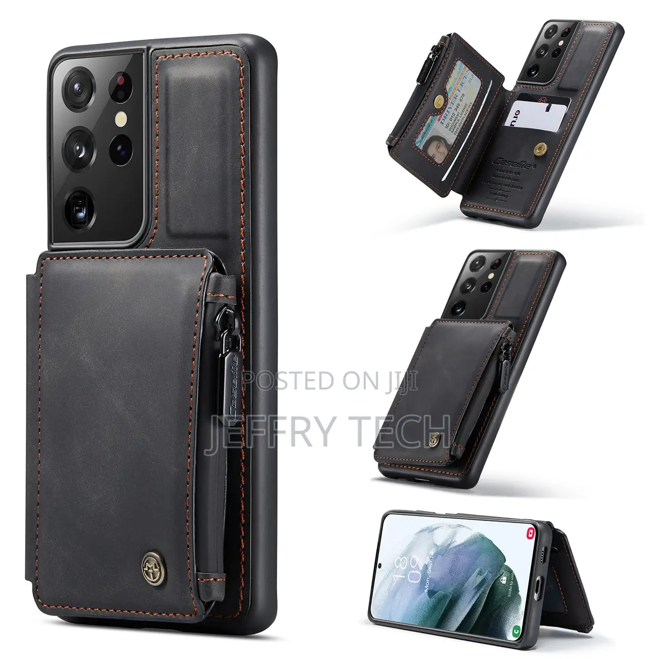 Caseme Shockproof Samsung GALAXY S22 Ultra 5G Wallet Case Co