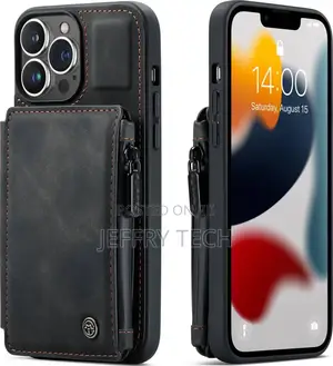 Caseme iPhone 13 Wallet Case Cover, Double Magnetic Clasp Zi