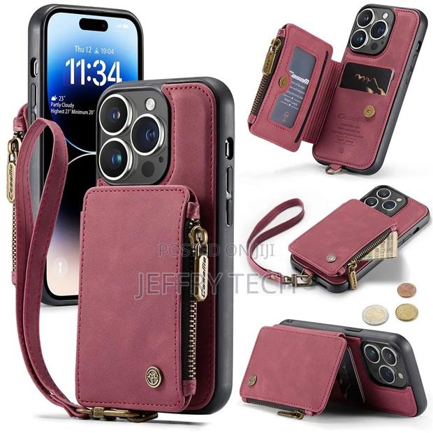 Caseme C20 Zipper Pocket iPhone 14 PRO Hybrid Case