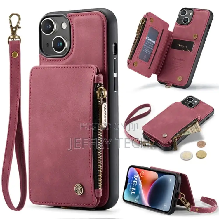 Caseme Shockproof iPhone 14 Leather Case Cover Wallet Ap