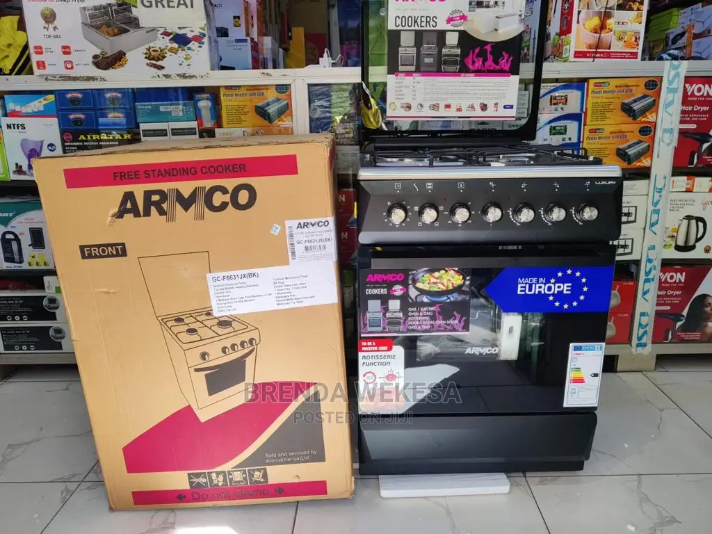 ARMCO GCF6631QX(SS) 3 Gas, 1 Electric, 60x60 Gas Cooker in Eldoret