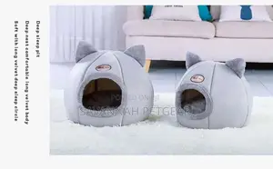 Romeow Ears Nest Cat Bed House, Grey, 40*40cm