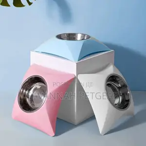 Pyramid Elevated Cat Bowl