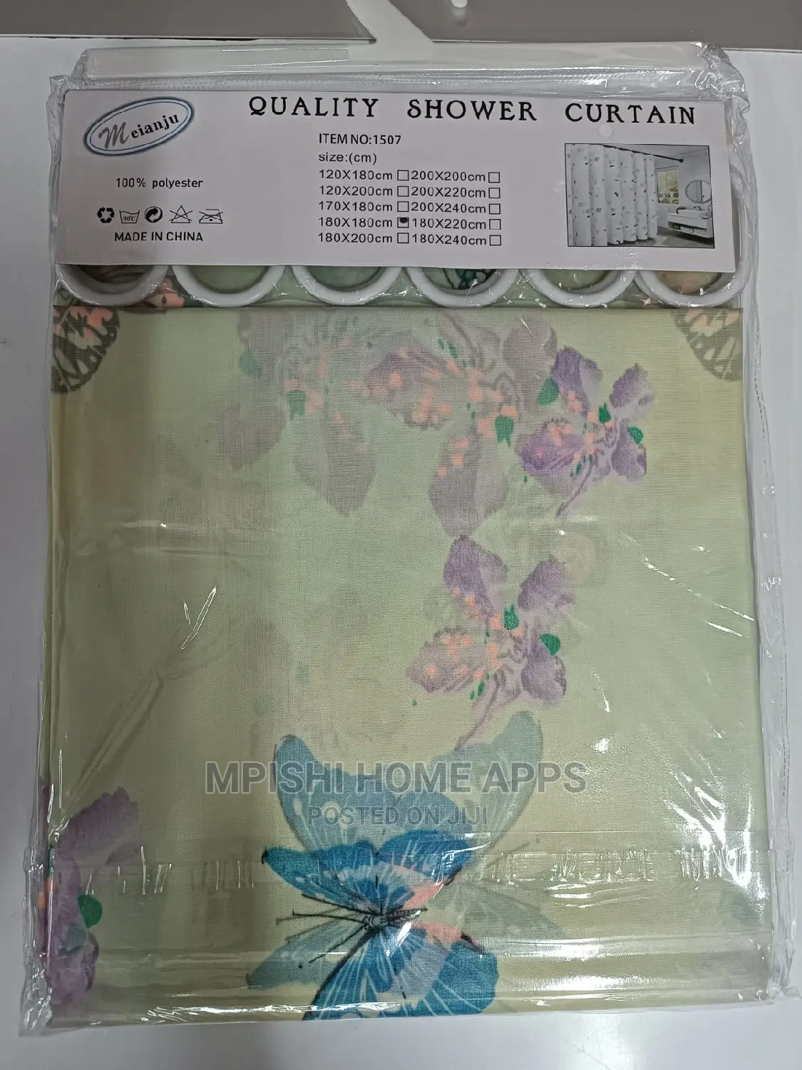 Shower Curtains 180cm × 180cm