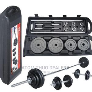 Generic 50 Kg Adjustable Dumbell to Barbell Weight - thumbnail 2