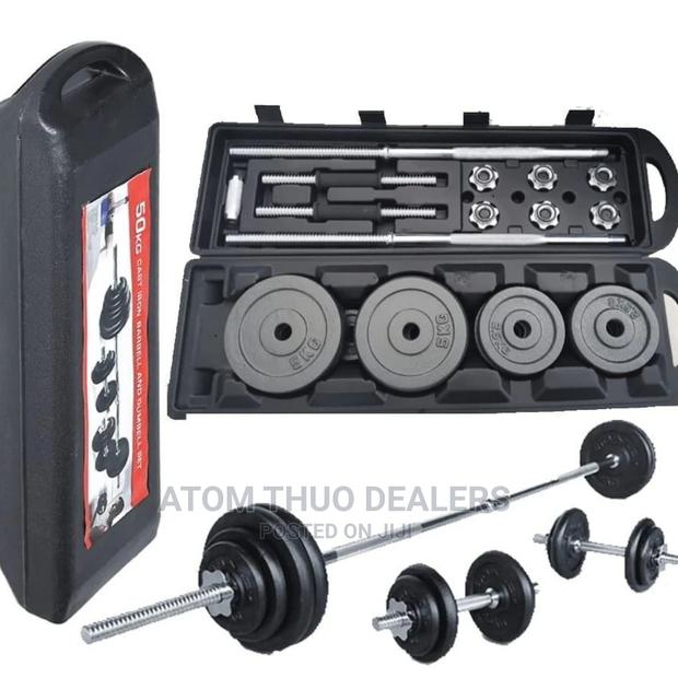 Generic 50 Kg Adjustable Dumbell to Barbell Weight - main view