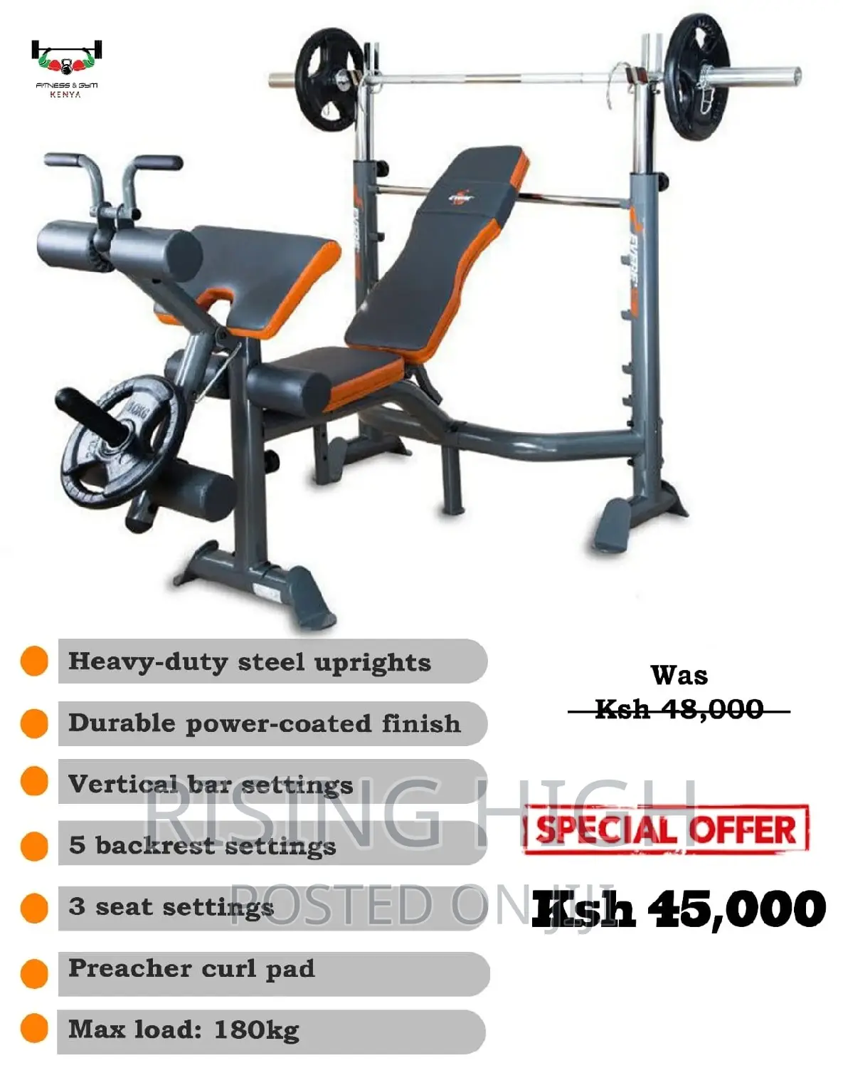 High Quality Gym Benches.