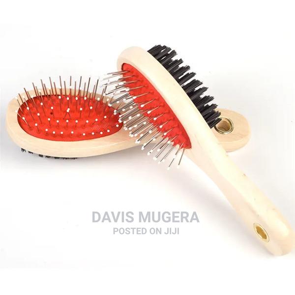 Bamboo Style Pin Bristle Combo Brush for Dogs Cats